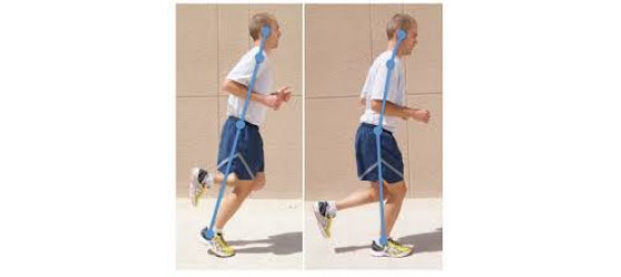Leaning from the ankles, not the waist when running…