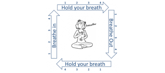 Need to relax? Try square breathing!
